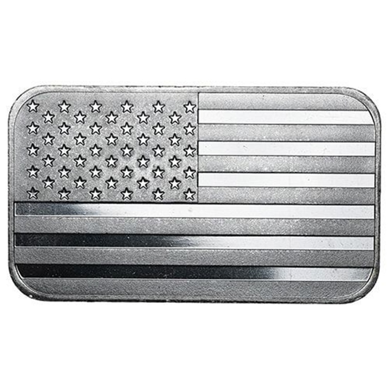 American Flag 1 oz Silver Bar