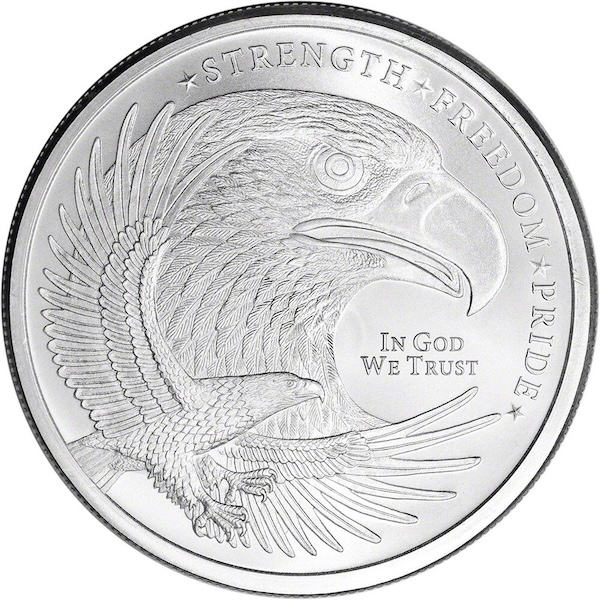 1/2 oz GSM Eagle Silver Round 