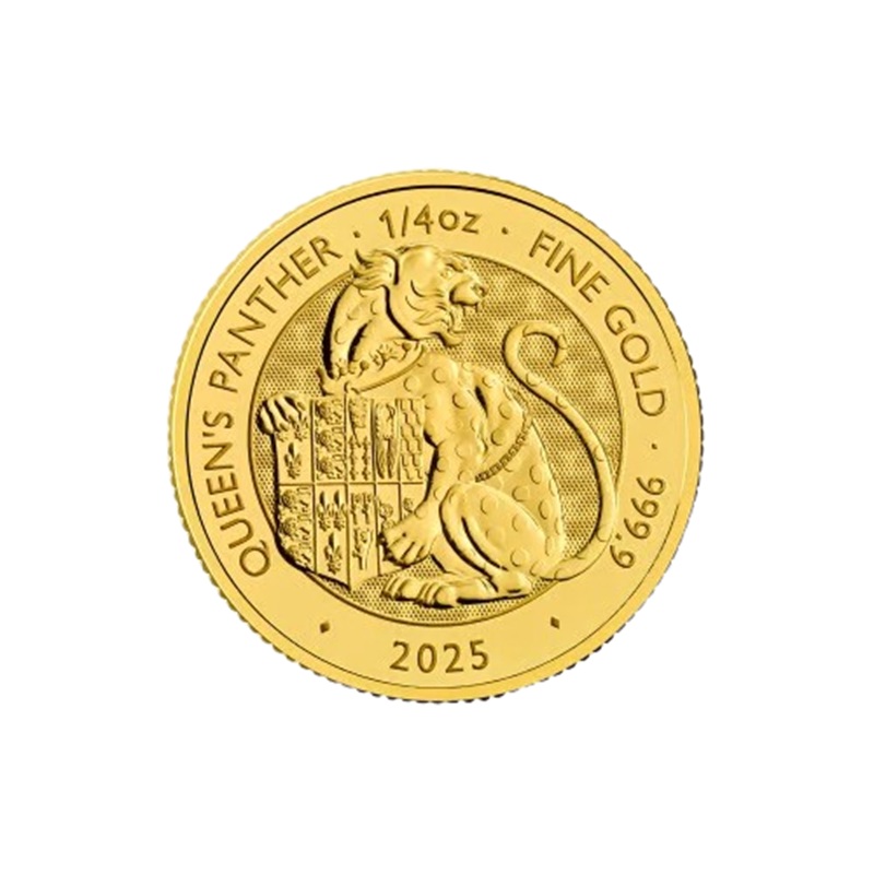 1/4 oz 2025 Tudor Beasts: Queen's Panther Gold Coin