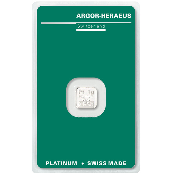 1 gram Argor-Heraeus Platinum Bar