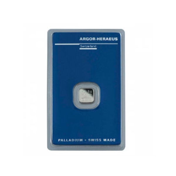 1 gram Palladium Bar - Argor-Heraeus