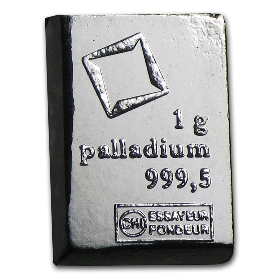 1 gram Palladium Bar