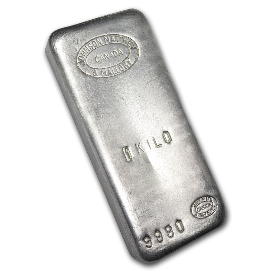 1 Kilo Johnson Matthey Silver Bar