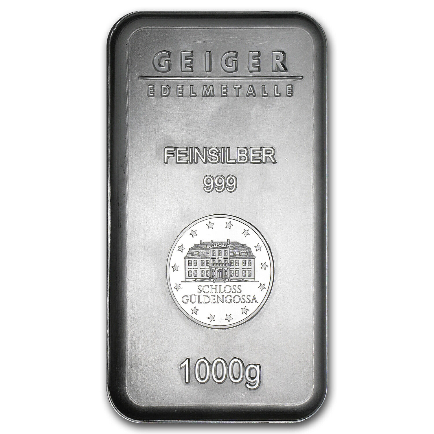 1 kilo Geiger Security Line Silver Bar