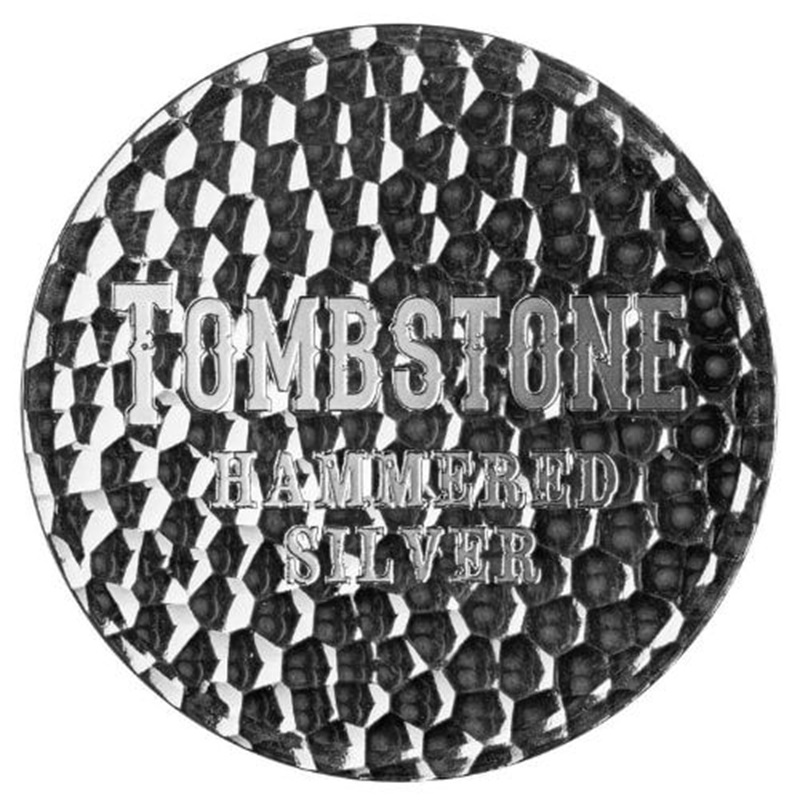 1 oz Tombstone Hammered Silver Round