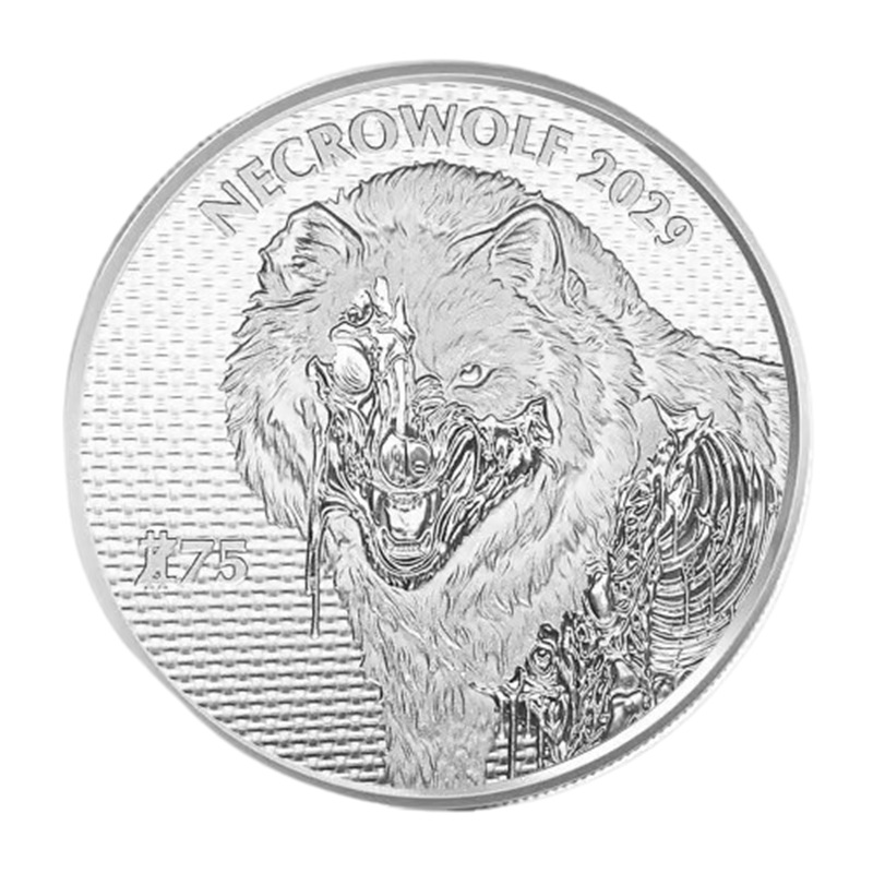 1 oz Zombucks World: Necrowolf Silver Round