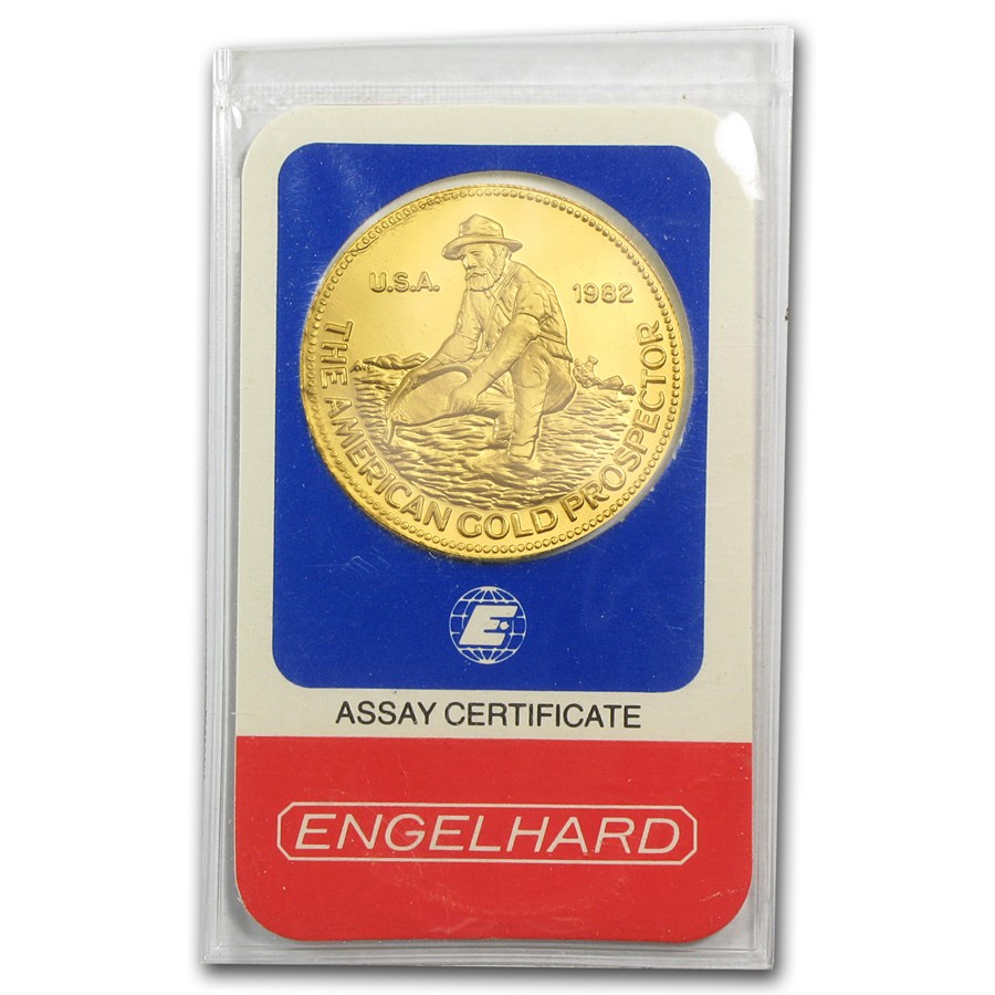 1 oz Gold Round - Engelhard Prospector