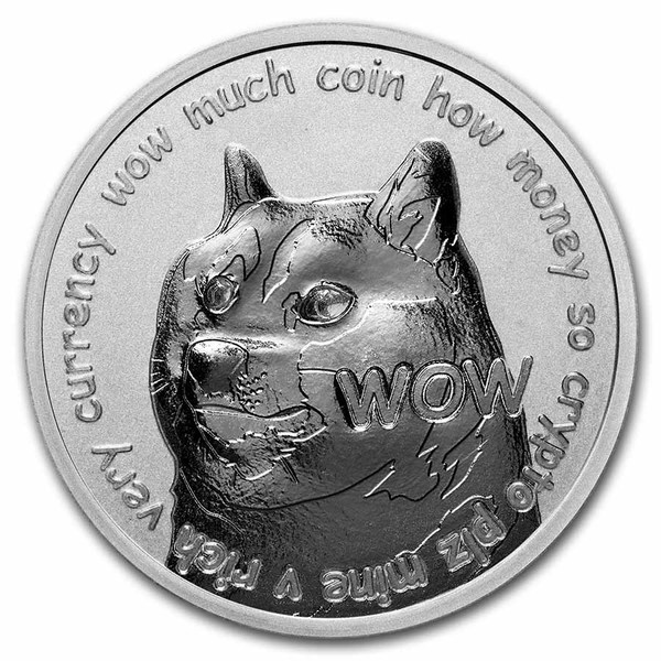1 oz Dogecoin Silver Round
