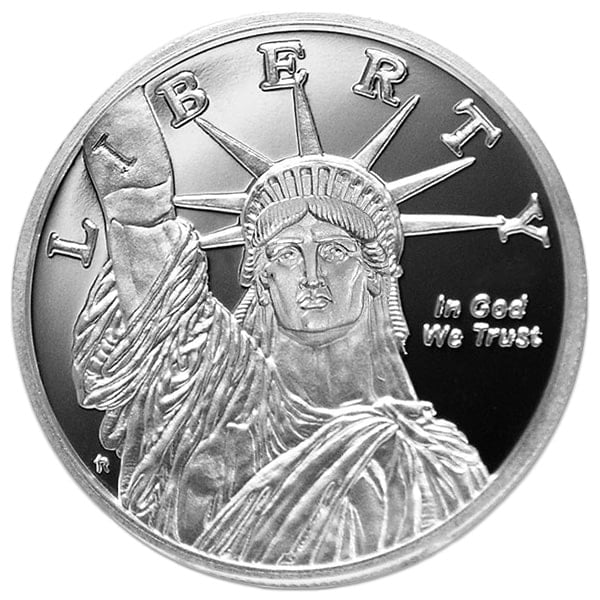 1 oz Silver Statue of Liberty Round