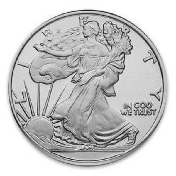 1 oz Silver Walking Liberty Round