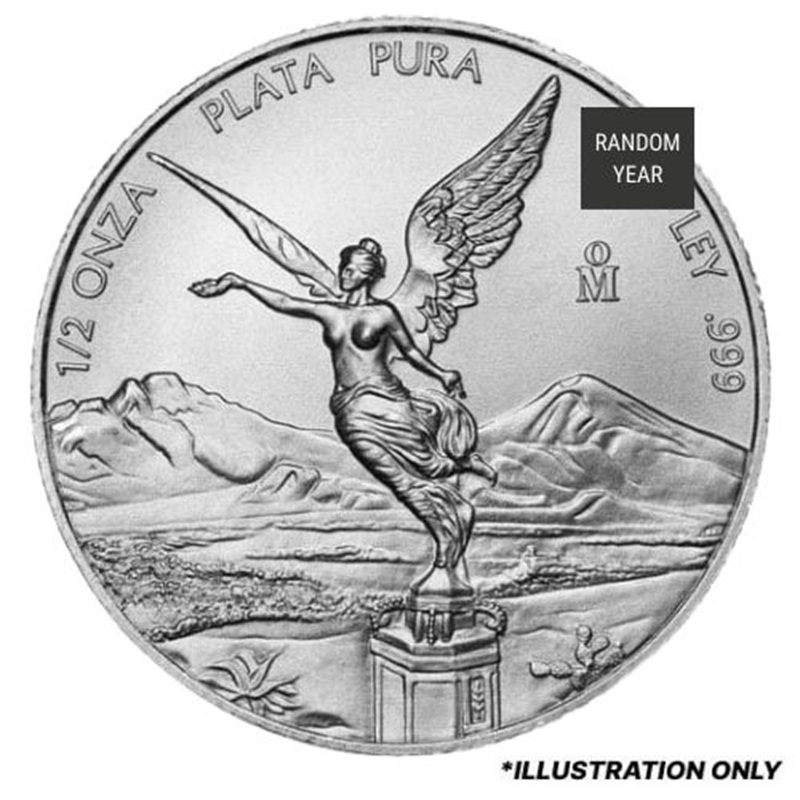 Mexican Libertad 1/2 oz Silver Coin (Random Year)