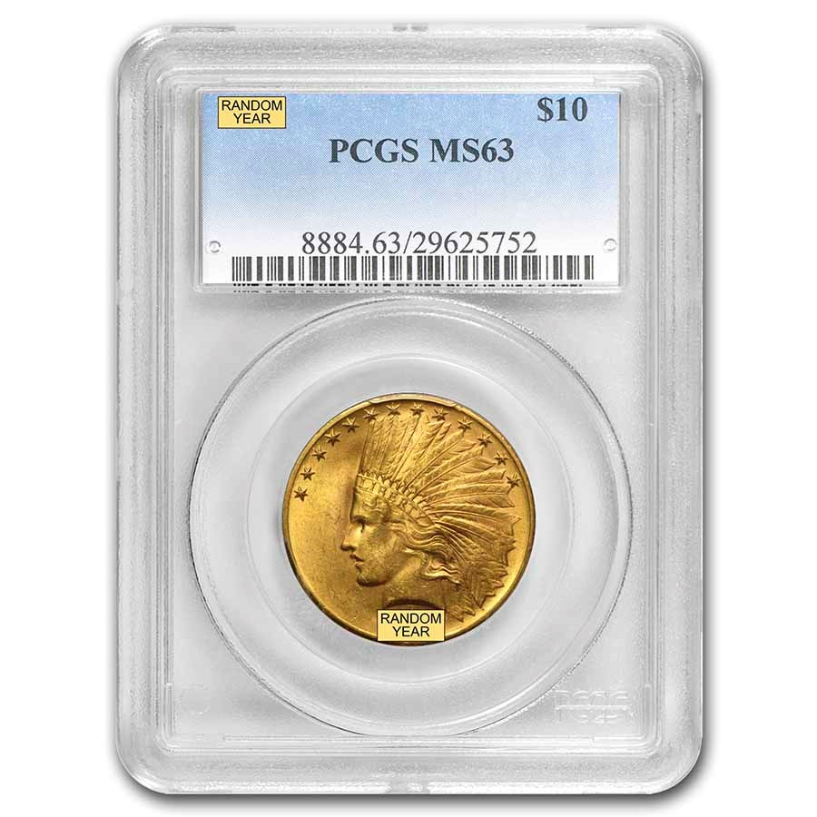 $10 Indian Gold Coin MS63 (NGC or PCGS)