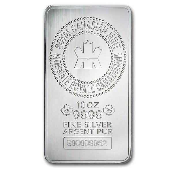 10 oz Silver Bar Royal Canadian Mint (RCM)