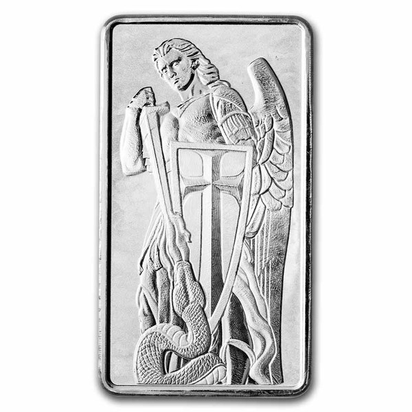 10 oz Archangel Michael Silver Bar - Scottsdale