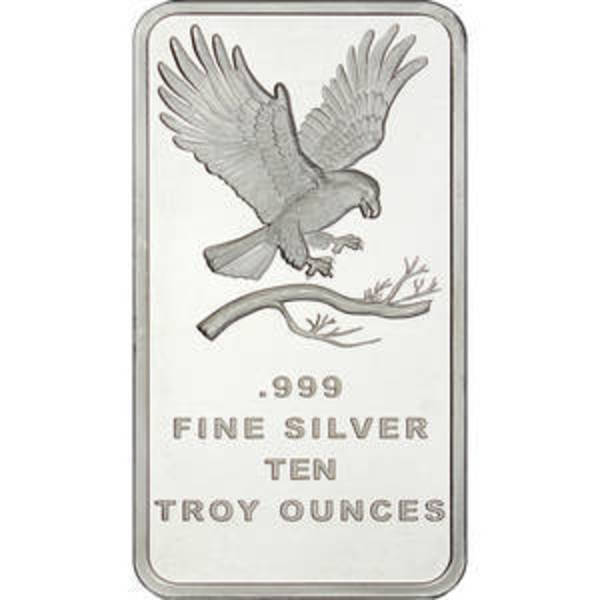 10 oz Silver Bars SilverTowne Eagle