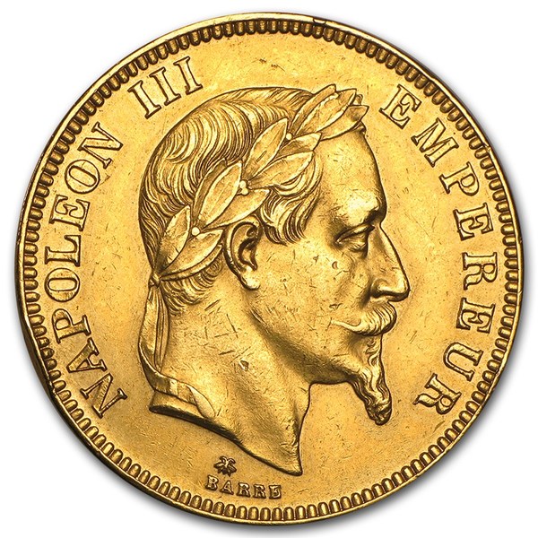 100 Francs Napoleon III Laureate