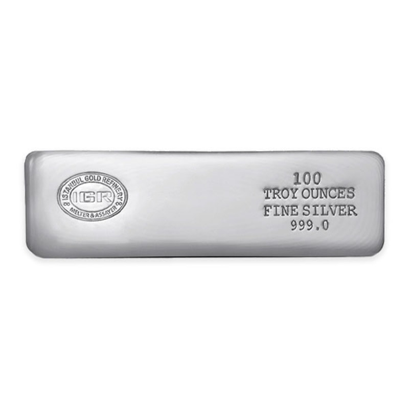 100 oz Silver Bar – Istanbul Gold Refinery (IGR)
