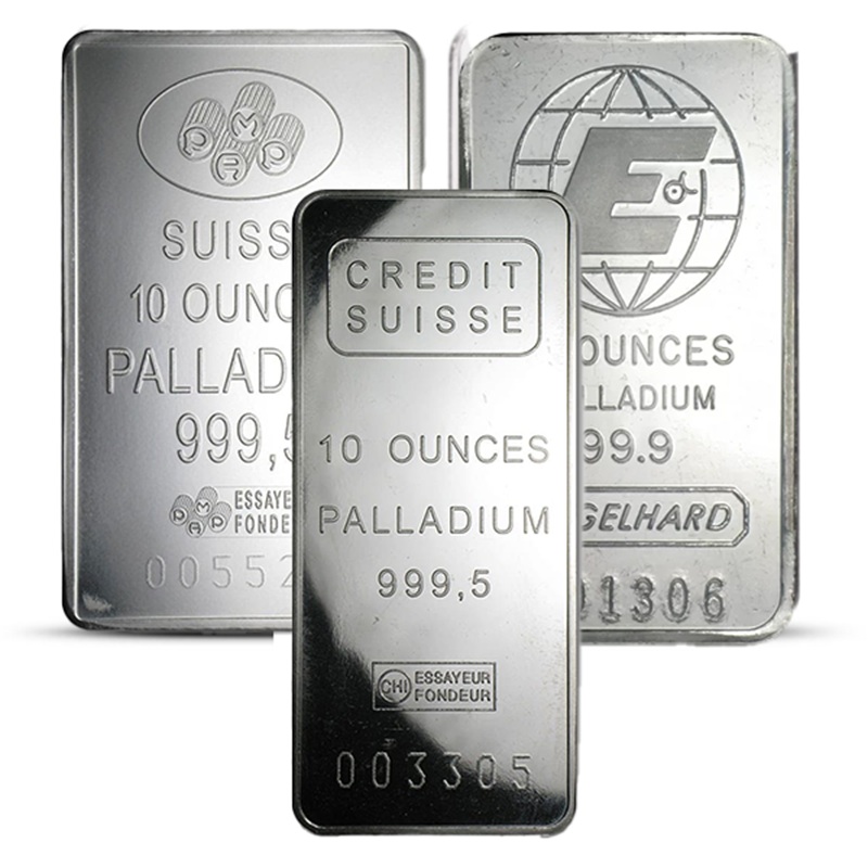 10 oz Palladium Bar - Secondary Market