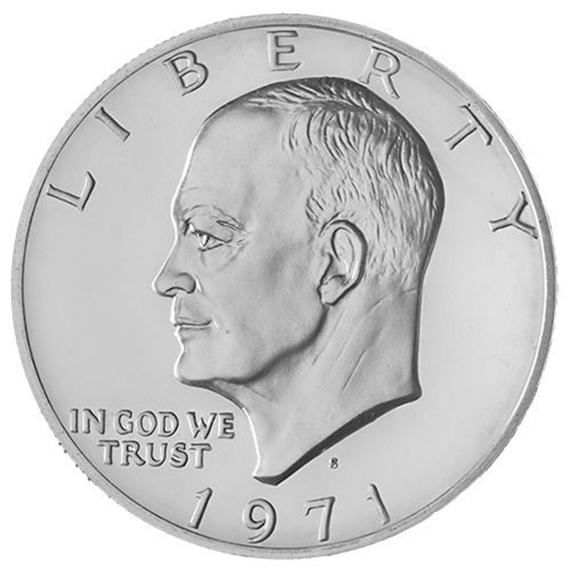 1971-1976 40% Silver Eisenhower Dollar Proof Coin - Random Year