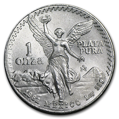 1982 Mexican Libertad 1 oz Silver Coin