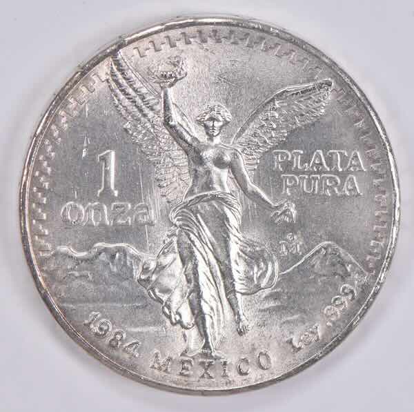 1984 Mexico 1 oz Silver Libertad Coin