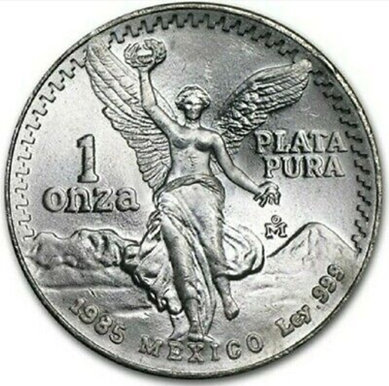 1985 Mexican Libertad 1 oz Silver Coin