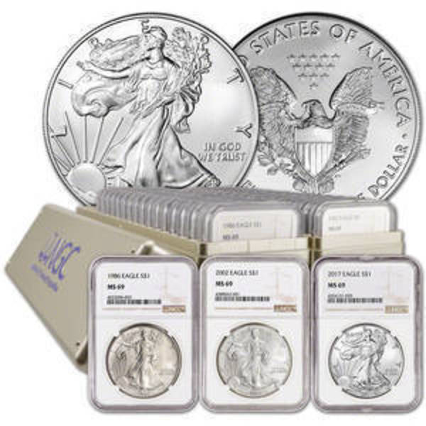 1986-2026 42 Coin Silver Eagle Set NGC
