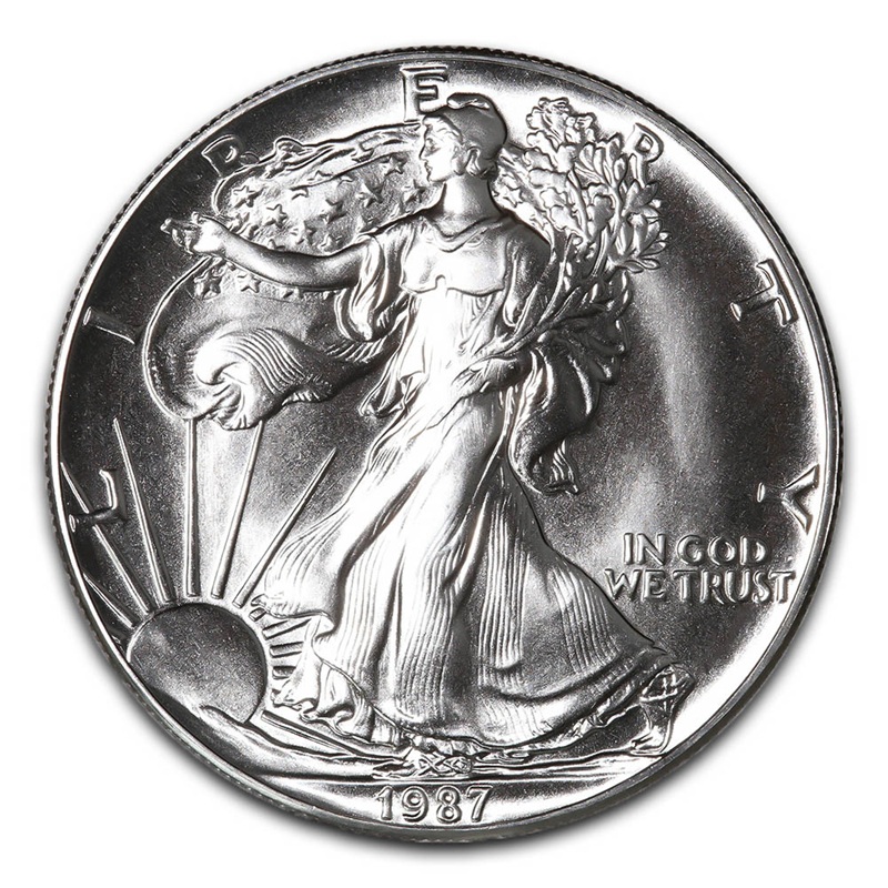 1987 1 oz American Silver Eagle Coin