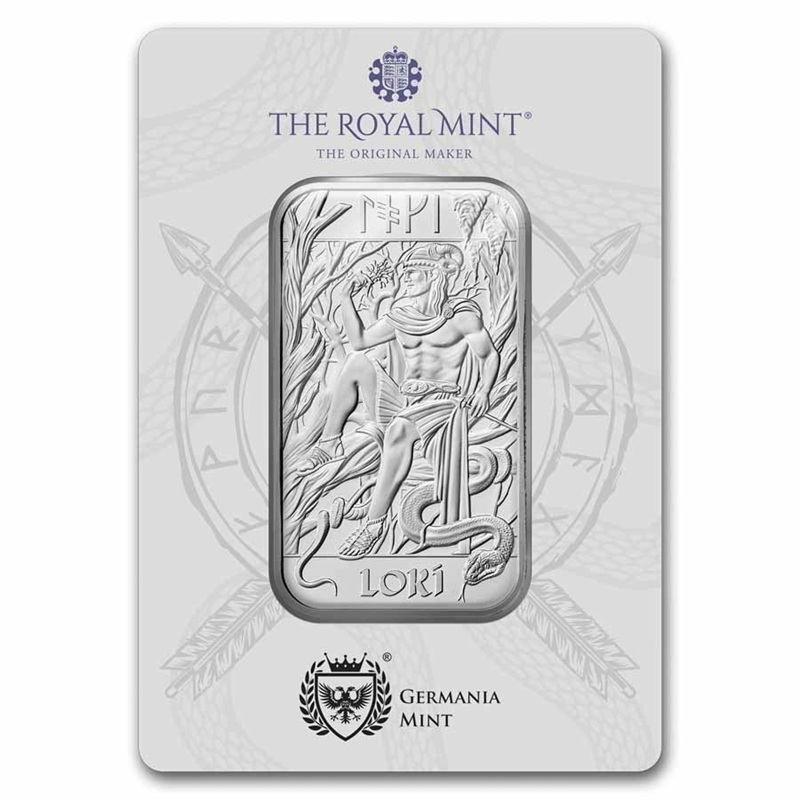 1 oz Loki Silver Bar - Norse Gods Series