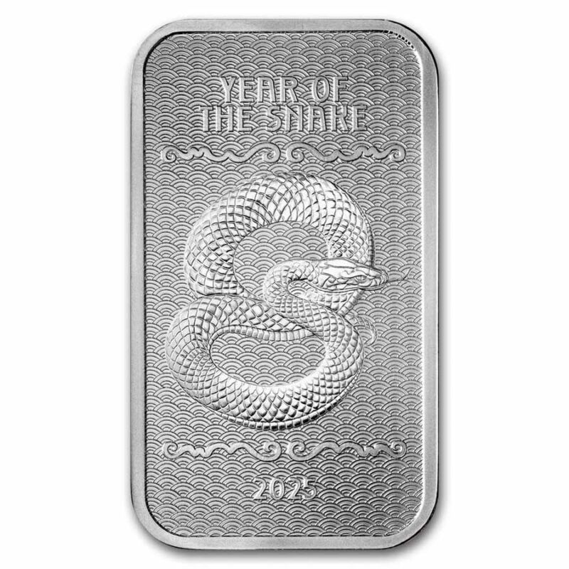 1 oz Silver Year of the Snake Bar (2025)