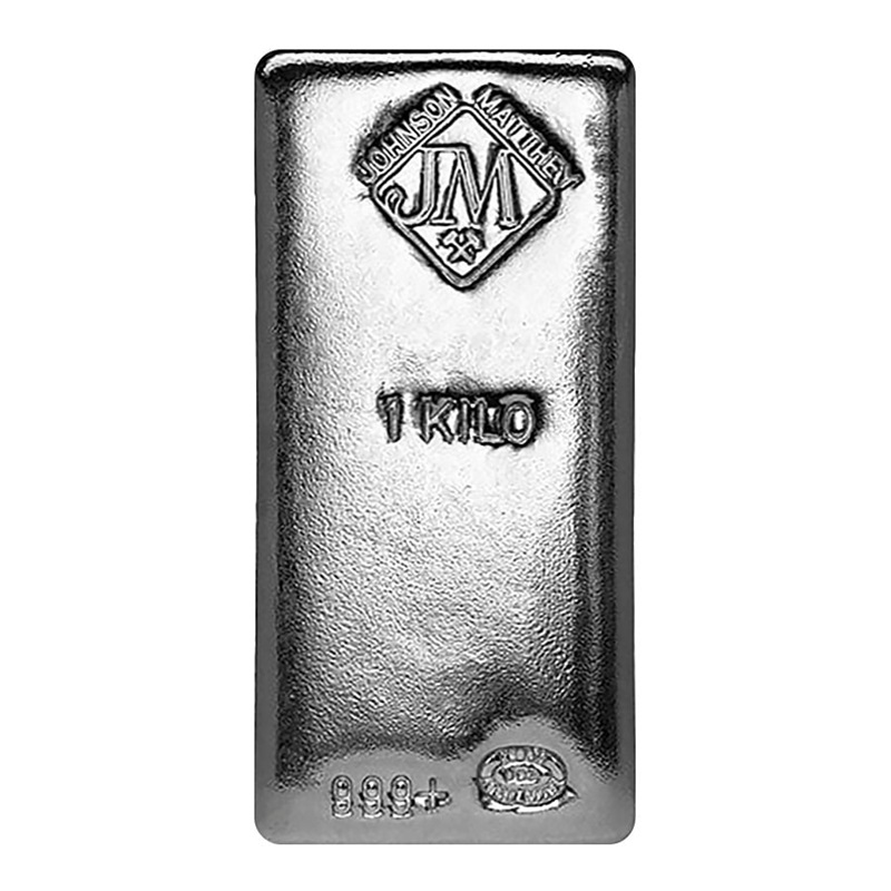 1 kilo Johnson Matthey Silver Bar
