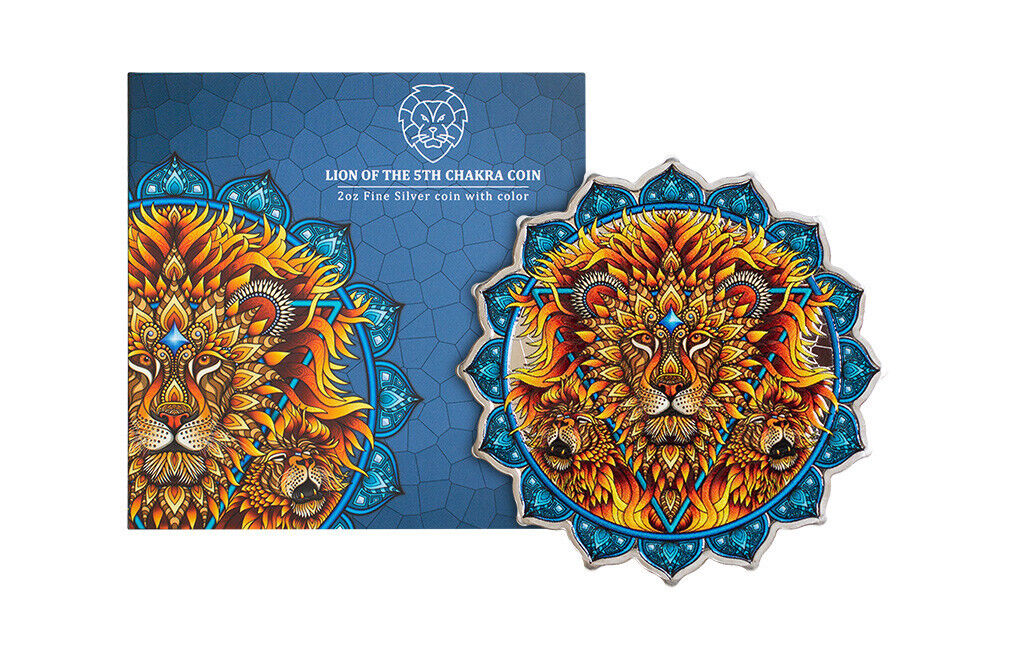 2 oz 2023 Lion of the 5th Chakra Silver Coin | PAMP Suisse