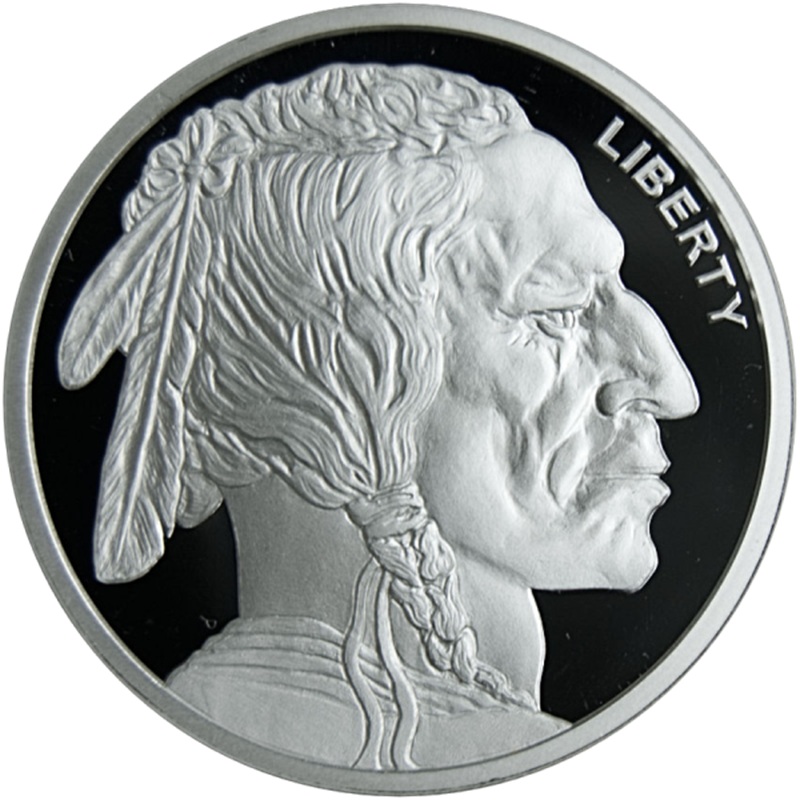 2 oz Buffalo Silver Round Golden State Mint