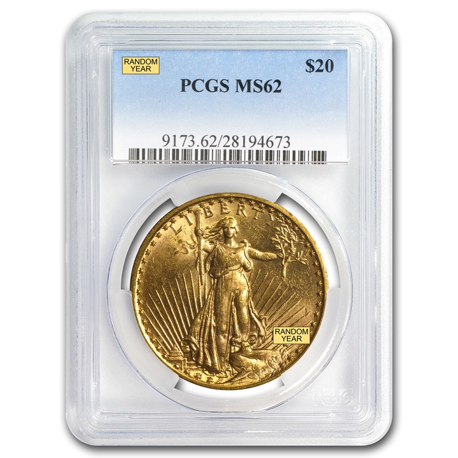 $20 St Gaudens Double Eagle MS62
