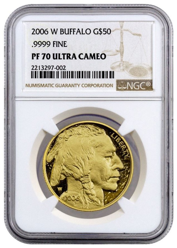 2006-W Buffalo Proof Gold Coin NGC PF70