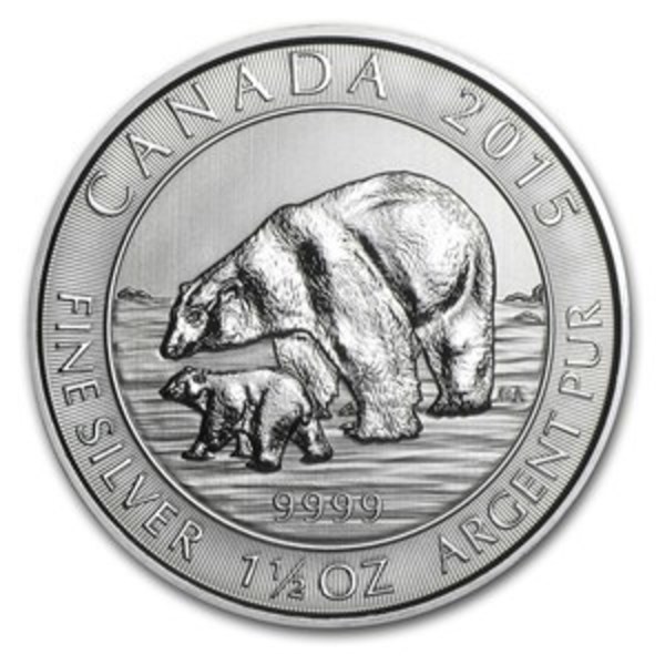 Canada Polar Bear $8 1.5 oz Silver Coin