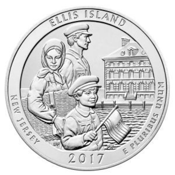 2017 ATB Ellis Island 5 oz Silver Coin