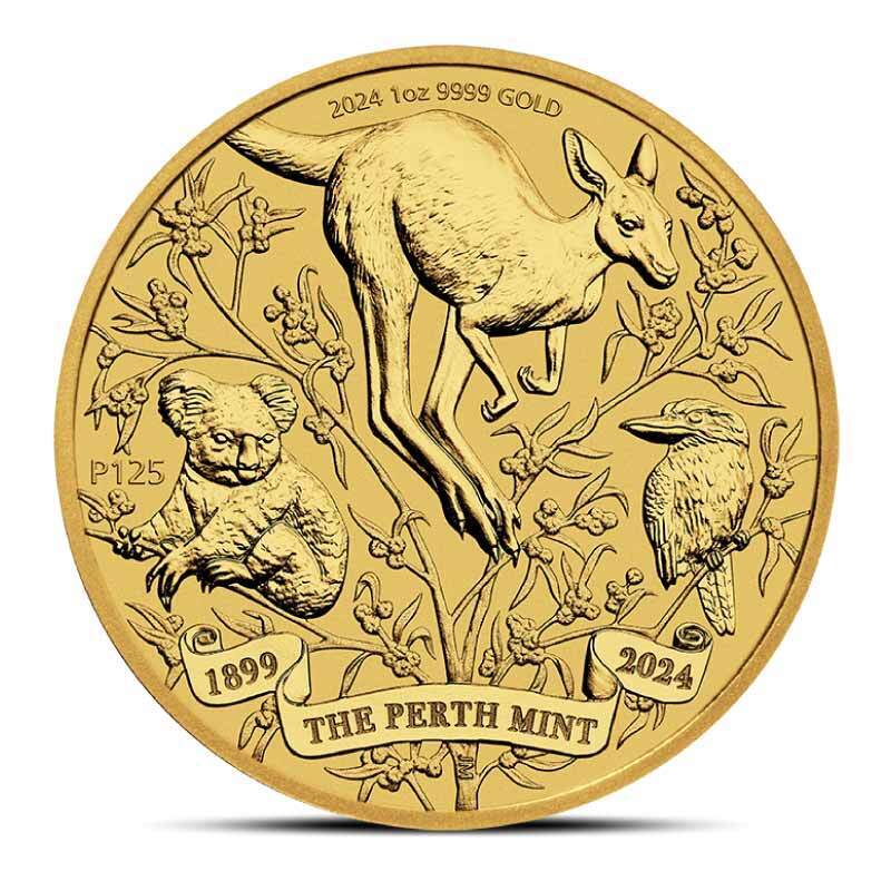 2024 Perth Mint 1 oz 125th Anniversary Gold Coin