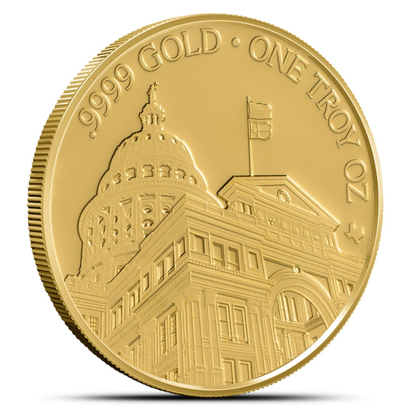 2024 1 oz Texas Mint State Capitol Gold Round