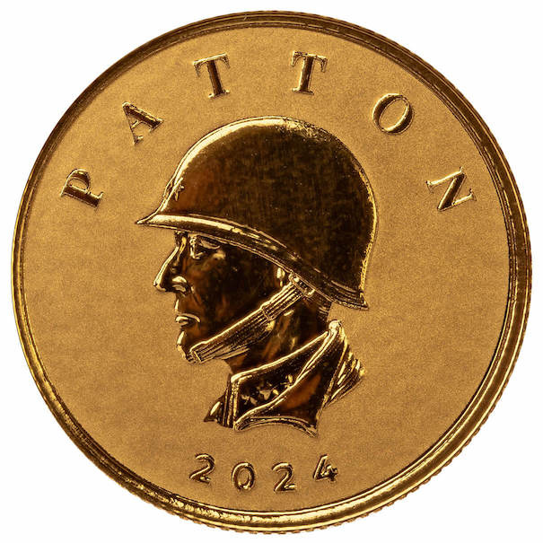 2024 1 oz Patton Gold Coin - Commander Series