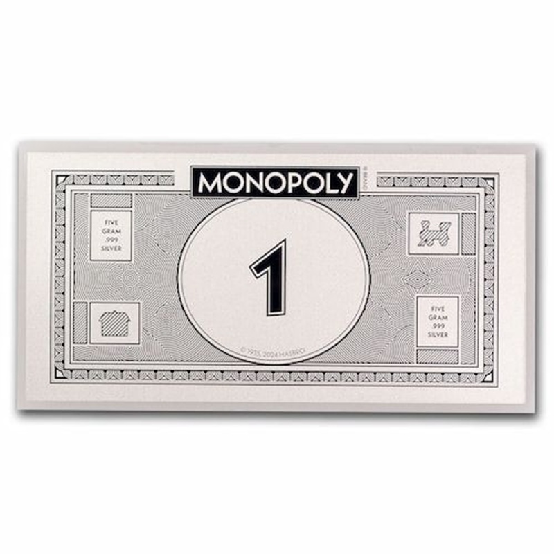 2024 5 Gram Samoa Monopoly Silver Foil Note