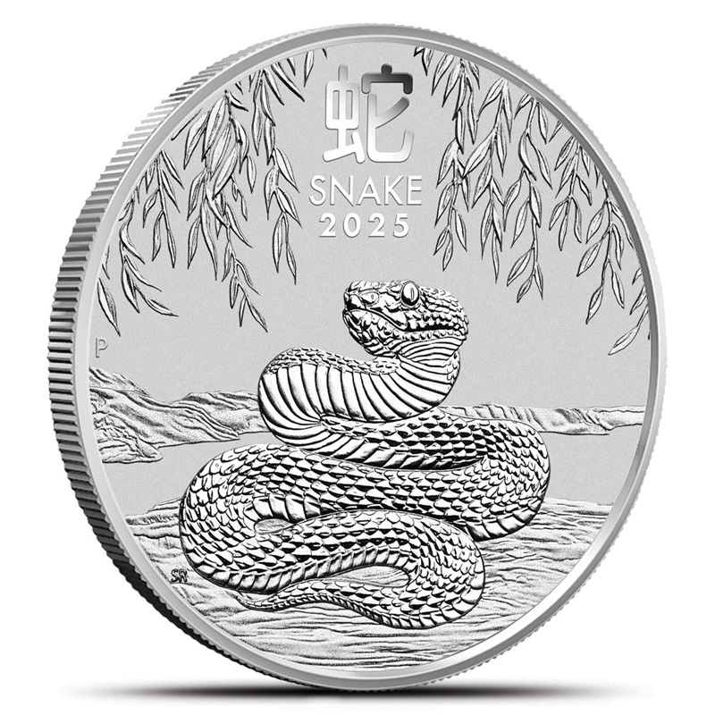 2025 1 oz Proof Australian Silver Lunar Snake Coin (Box + CoA)