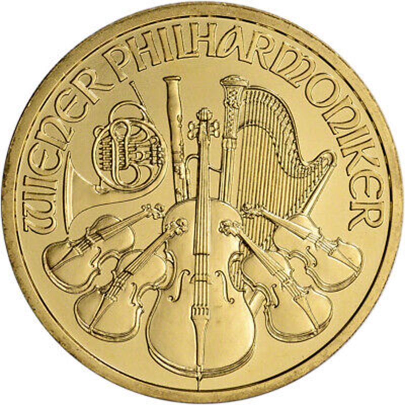 2025 Austrian Philharmonic 1 oz Gold Coin