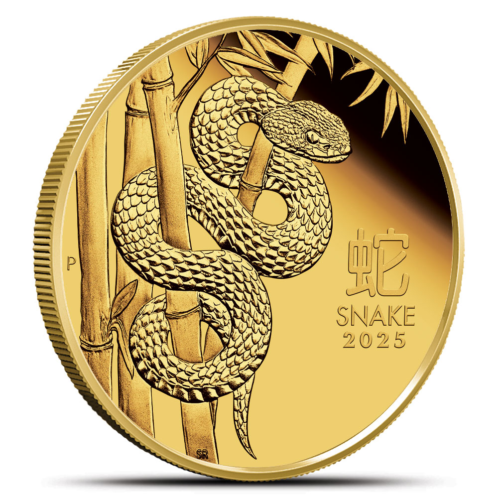 2025 1/4 oz Australian Gold Proof Lunar Snake