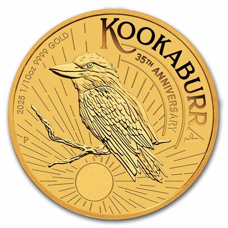 2025 1/10 oz Australian Gold Kookaburra Coin