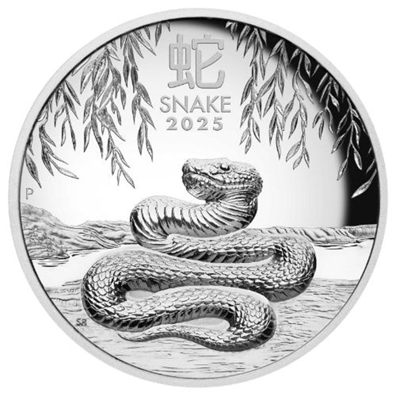 2025 1 oz Year of the Snake High Relief Proof Silver Coin - Lunar Series III