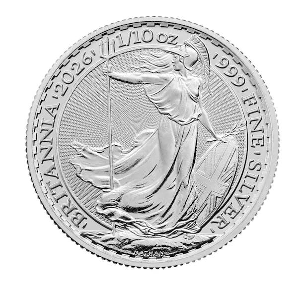 2026 Britannia 1/10 oz Silver Coin