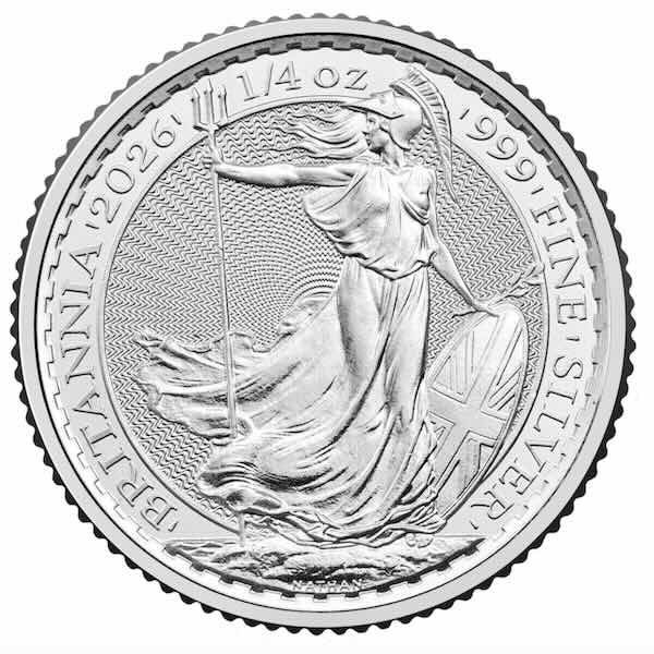 2026 Britannia 1/4 oz Silver Coin