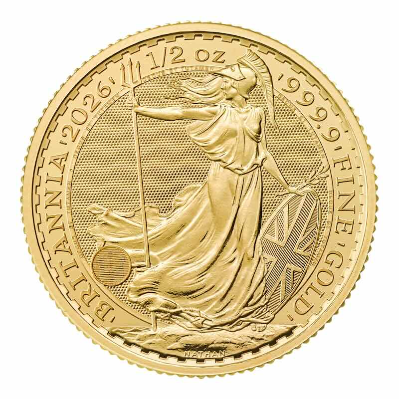 2026 1/2 oz Gold Britannia BU