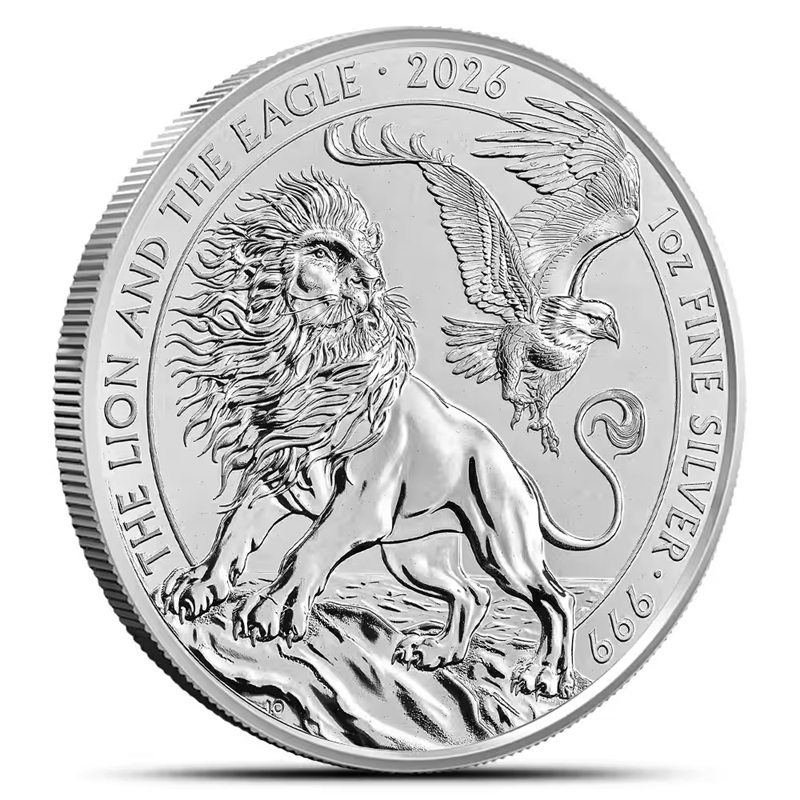 2026 1 oz British Silver The Lion and The Eagle Coin (BU) – The Royal Mint
